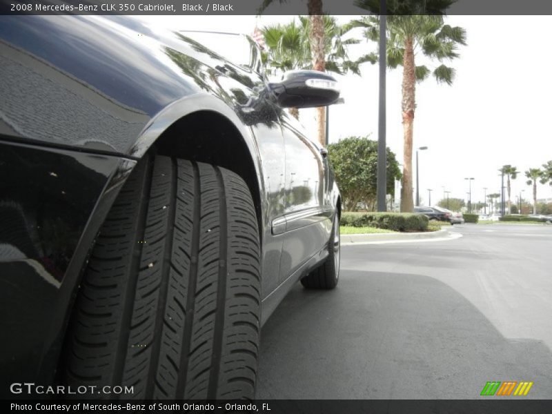 Black / Black 2008 Mercedes-Benz CLK 350 Cabriolet