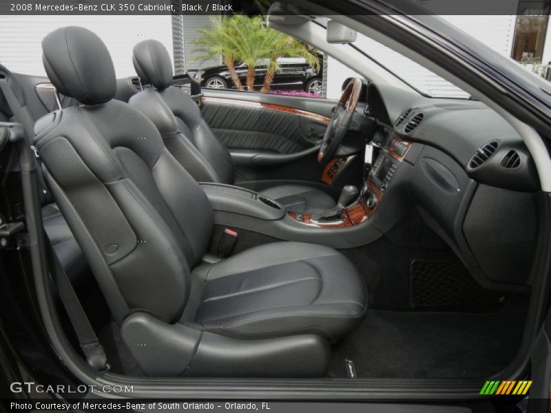 Black / Black 2008 Mercedes-Benz CLK 350 Cabriolet