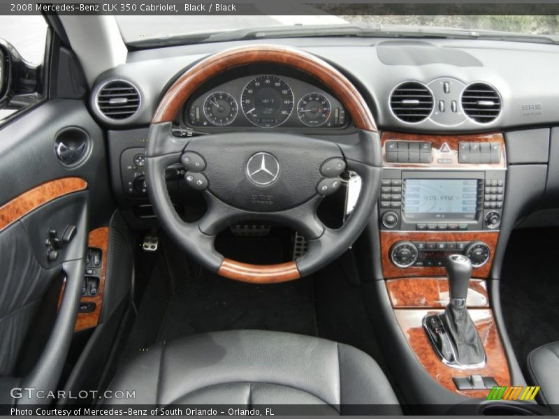 Black / Black 2008 Mercedes-Benz CLK 350 Cabriolet