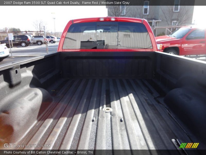 Flame Red / Medium Slate Gray 2007 Dodge Ram 3500 SLT Quad Cab 4x4 Dually