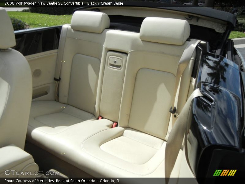 Black / Cream Beige 2008 Volkswagen New Beetle SE Convertible