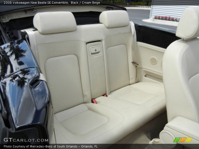 Black / Cream Beige 2008 Volkswagen New Beetle SE Convertible