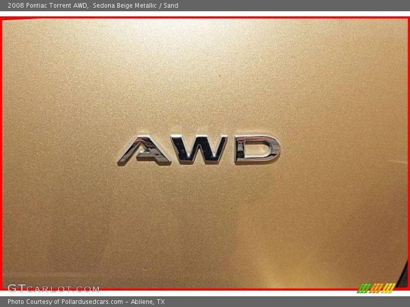 Sedona Beige Metallic / Sand 2008 Pontiac Torrent AWD