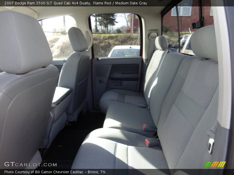 Flame Red / Medium Slate Gray 2007 Dodge Ram 3500 SLT Quad Cab 4x4 Dually