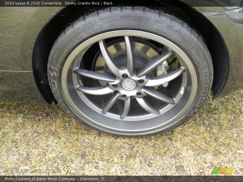 Smoky Granite Mica / Black 2010 Lexus IS 250C Convertible