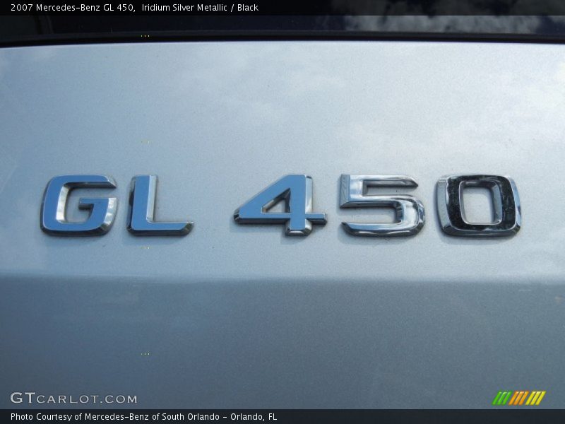 Iridium Silver Metallic / Black 2007 Mercedes-Benz GL 450