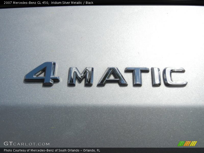 Iridium Silver Metallic / Black 2007 Mercedes-Benz GL 450