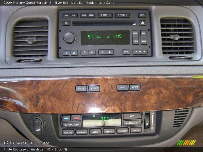 Silver Birch Metallic / Medium Light Stone 2009 Mercury Grand Marquis LS