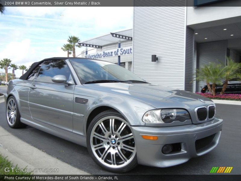 Silver Grey Metallic / Black 2004 BMW M3 Convertible