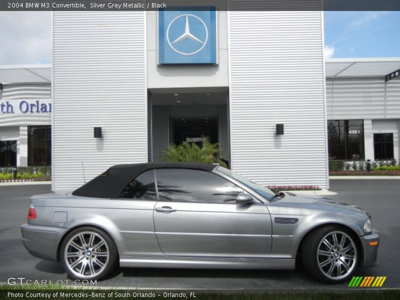 Silver Grey Metallic / Black 2004 BMW M3 Convertible