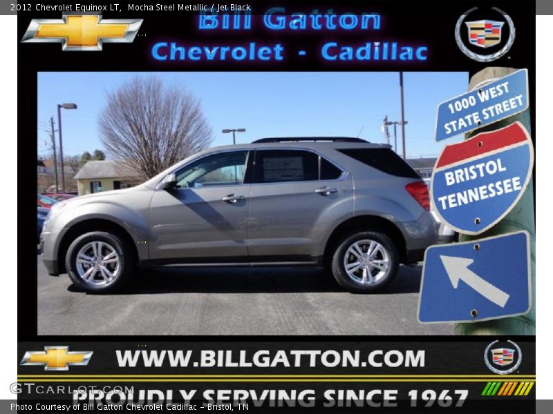 Mocha Steel Metallic / Jet Black 2012 Chevrolet Equinox LT