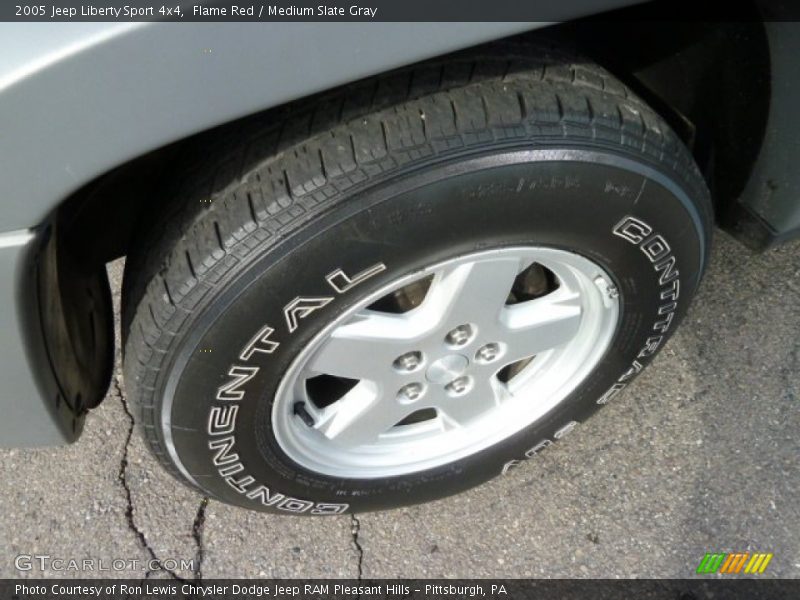 Flame Red / Medium Slate Gray 2005 Jeep Liberty Sport 4x4