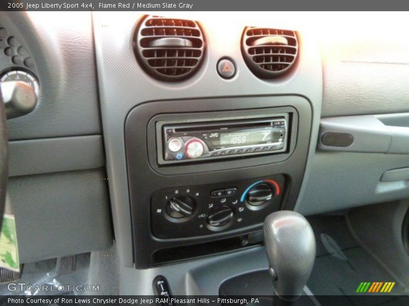 Flame Red / Medium Slate Gray 2005 Jeep Liberty Sport 4x4