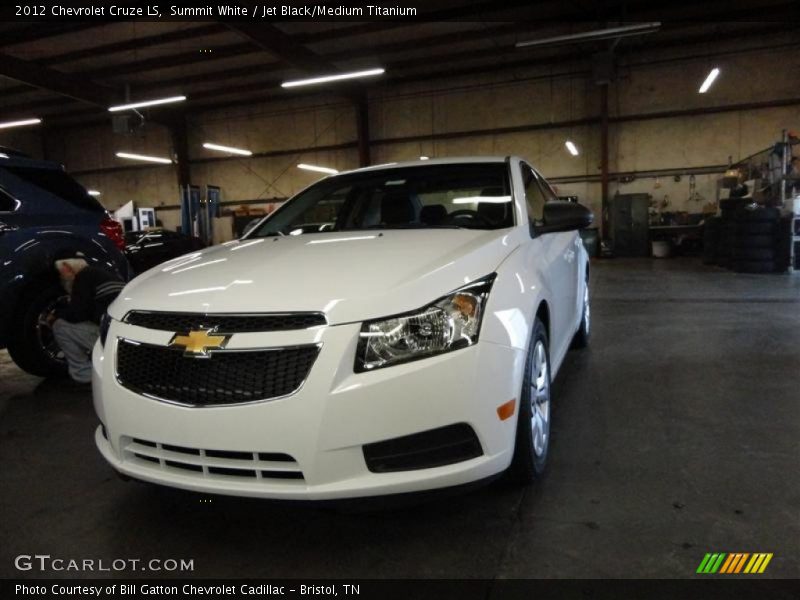Summit White / Jet Black/Medium Titanium 2012 Chevrolet Cruze LS