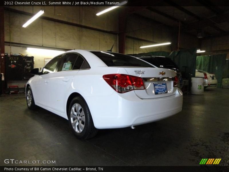 Summit White / Jet Black/Medium Titanium 2012 Chevrolet Cruze LS