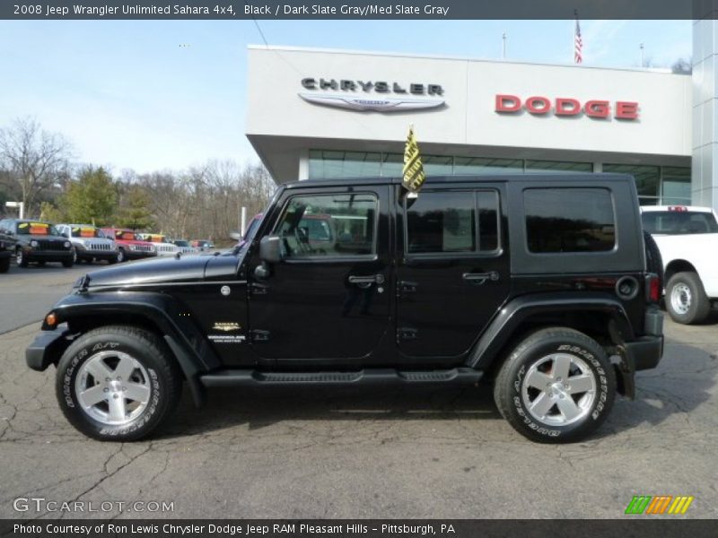 Black / Dark Slate Gray/Med Slate Gray 2008 Jeep Wrangler Unlimited Sahara 4x4