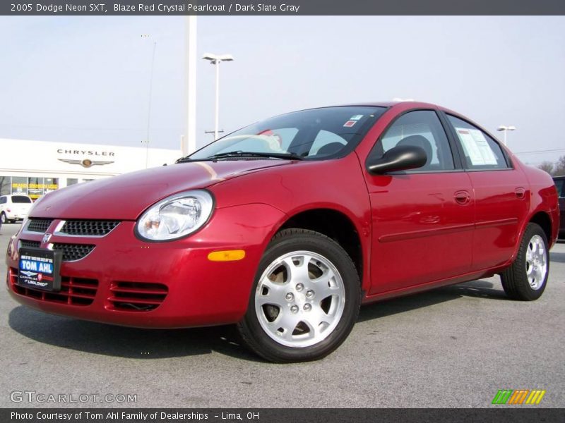 Blaze Red Crystal Pearlcoat / Dark Slate Gray 2005 Dodge Neon SXT