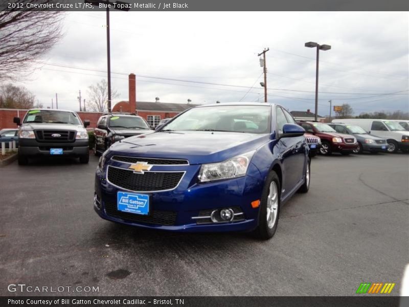 Blue Topaz Metallic / Jet Black 2012 Chevrolet Cruze LT/RS