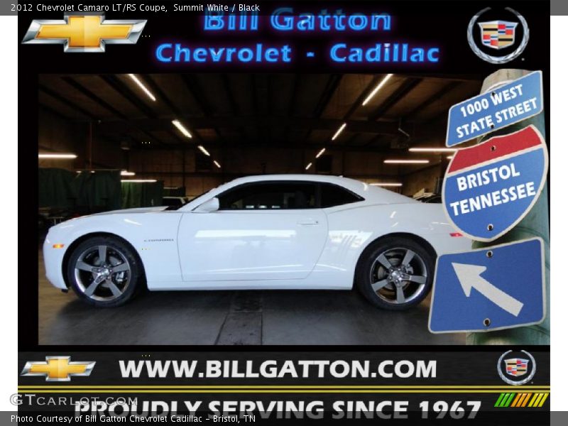 Summit White / Black 2012 Chevrolet Camaro LT/RS Coupe