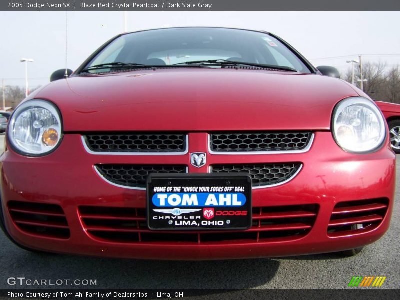 Blaze Red Crystal Pearlcoat / Dark Slate Gray 2005 Dodge Neon SXT