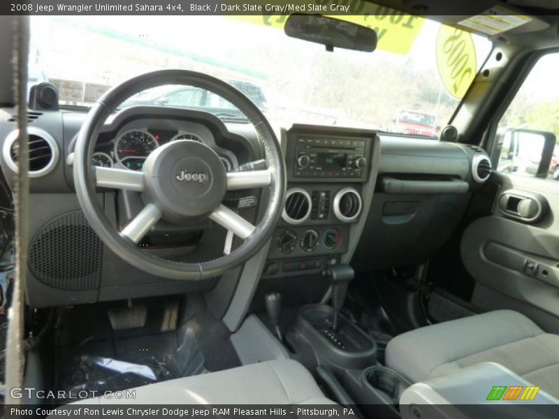 Black / Dark Slate Gray/Med Slate Gray 2008 Jeep Wrangler Unlimited Sahara 4x4