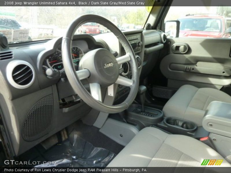Black / Dark Slate Gray/Med Slate Gray 2008 Jeep Wrangler Unlimited Sahara 4x4