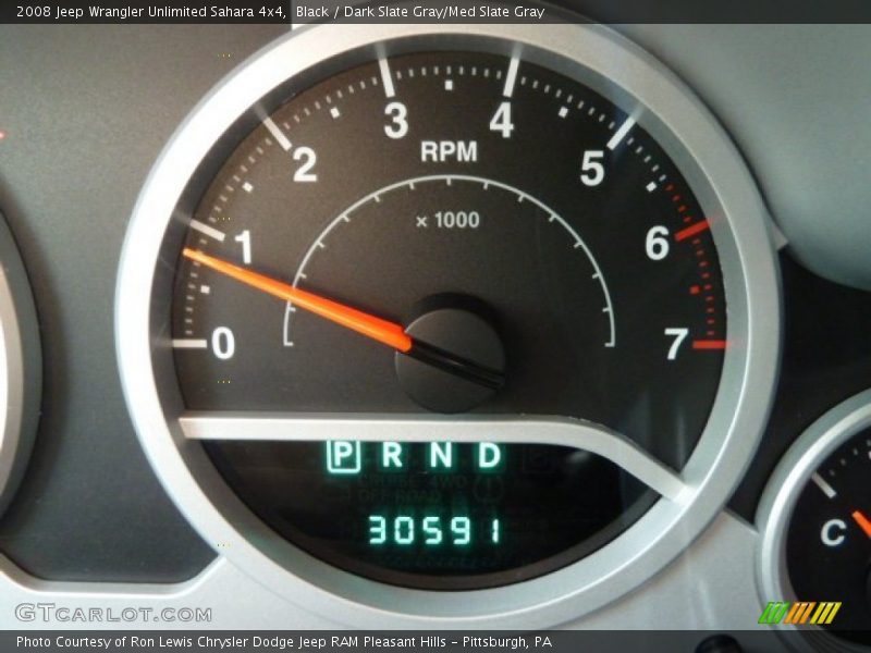 Black / Dark Slate Gray/Med Slate Gray 2008 Jeep Wrangler Unlimited Sahara 4x4