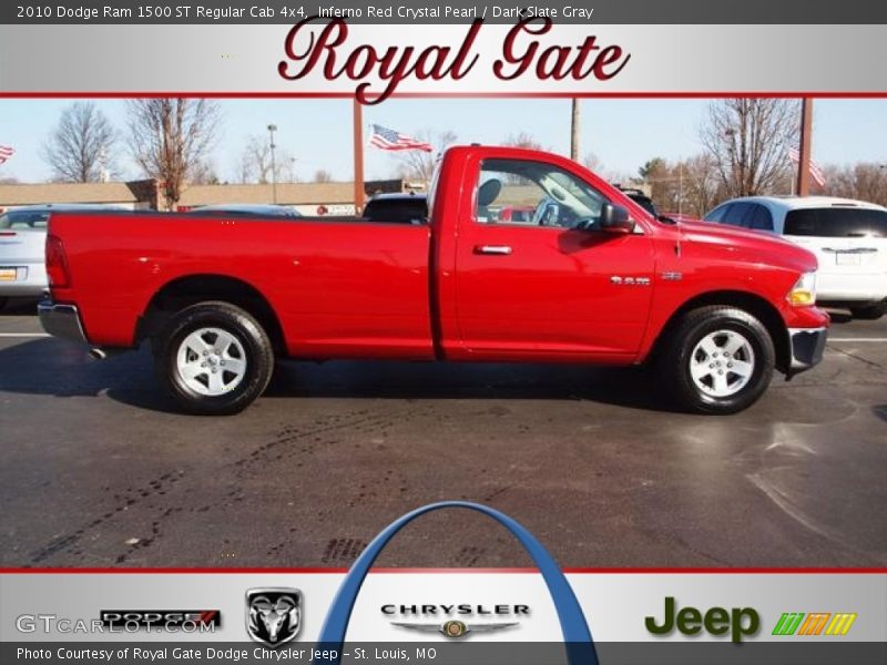 Inferno Red Crystal Pearl / Dark Slate Gray 2010 Dodge Ram 1500 ST Regular Cab 4x4