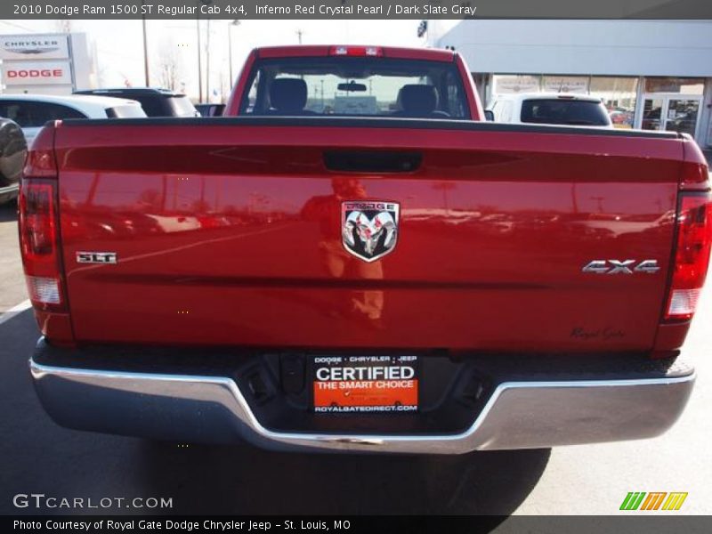 Inferno Red Crystal Pearl / Dark Slate Gray 2010 Dodge Ram 1500 ST Regular Cab 4x4