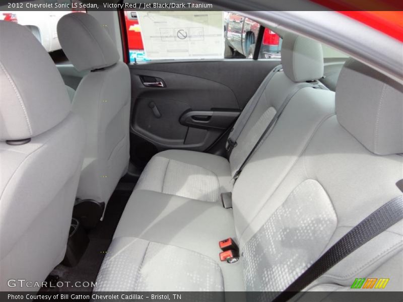 Victory Red / Jet Black/Dark Titanium 2012 Chevrolet Sonic LS Sedan