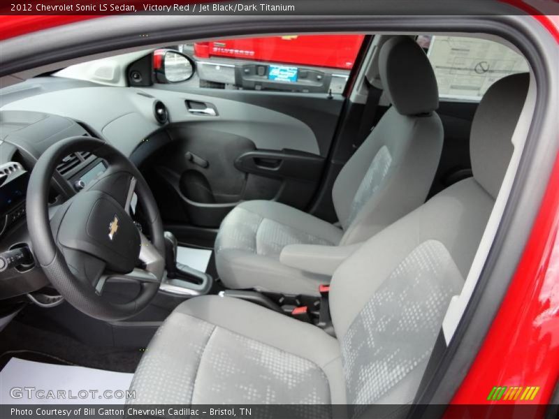 Victory Red / Jet Black/Dark Titanium 2012 Chevrolet Sonic LS Sedan