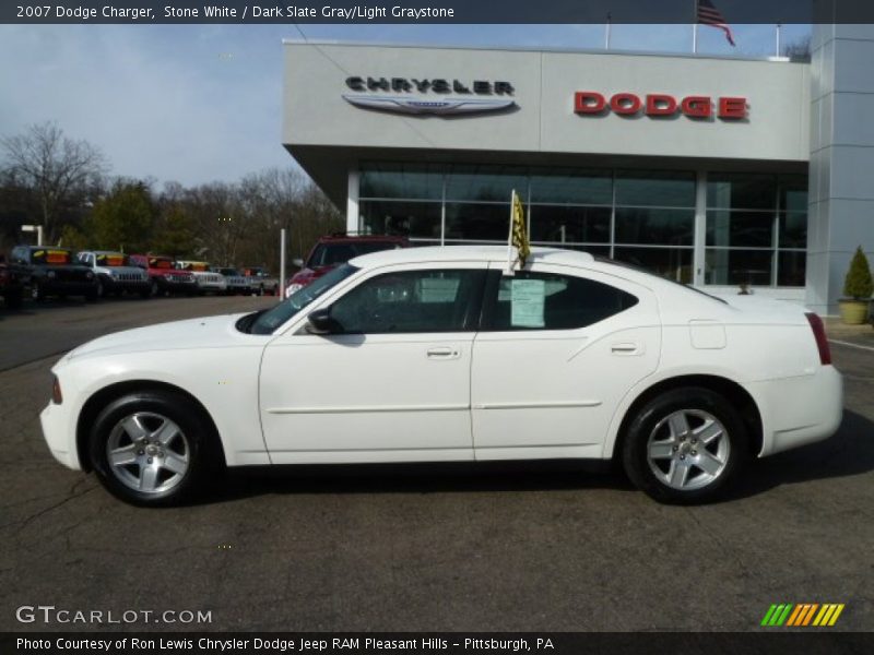 Stone White / Dark Slate Gray/Light Graystone 2007 Dodge Charger