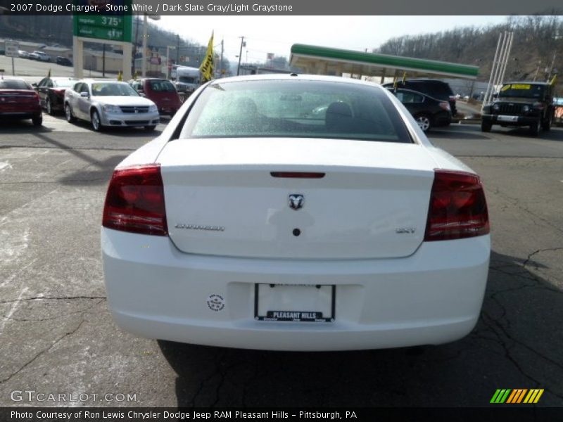 Stone White / Dark Slate Gray/Light Graystone 2007 Dodge Charger