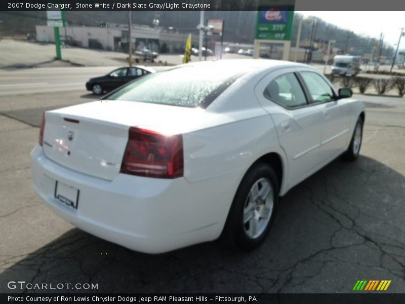 Stone White / Dark Slate Gray/Light Graystone 2007 Dodge Charger