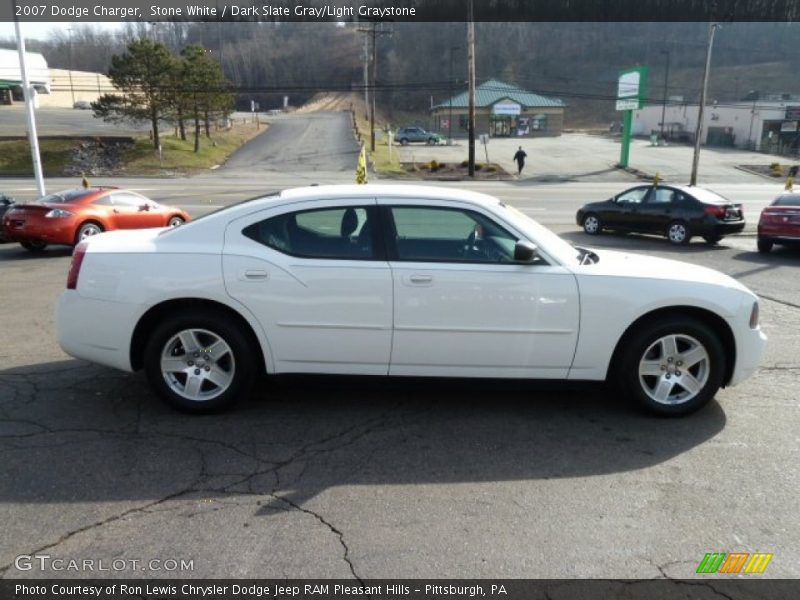 Stone White / Dark Slate Gray/Light Graystone 2007 Dodge Charger