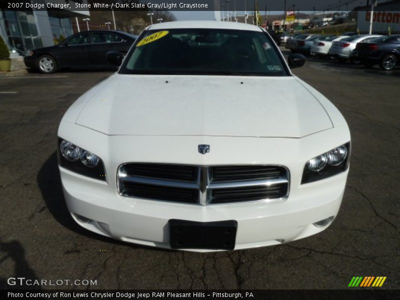 Stone White / Dark Slate Gray/Light Graystone 2007 Dodge Charger