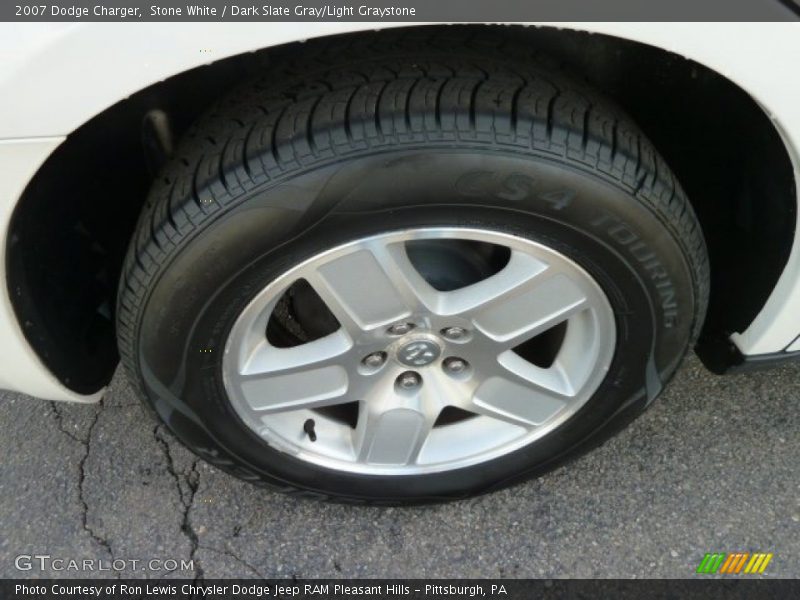 Stone White / Dark Slate Gray/Light Graystone 2007 Dodge Charger