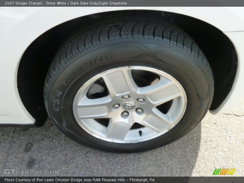 Stone White / Dark Slate Gray/Light Graystone 2007 Dodge Charger