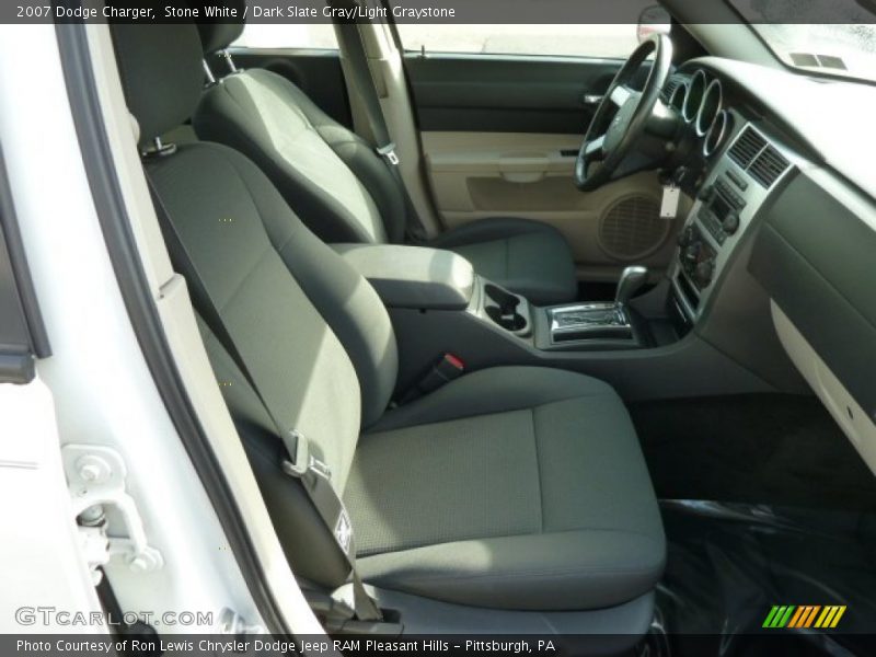 Stone White / Dark Slate Gray/Light Graystone 2007 Dodge Charger