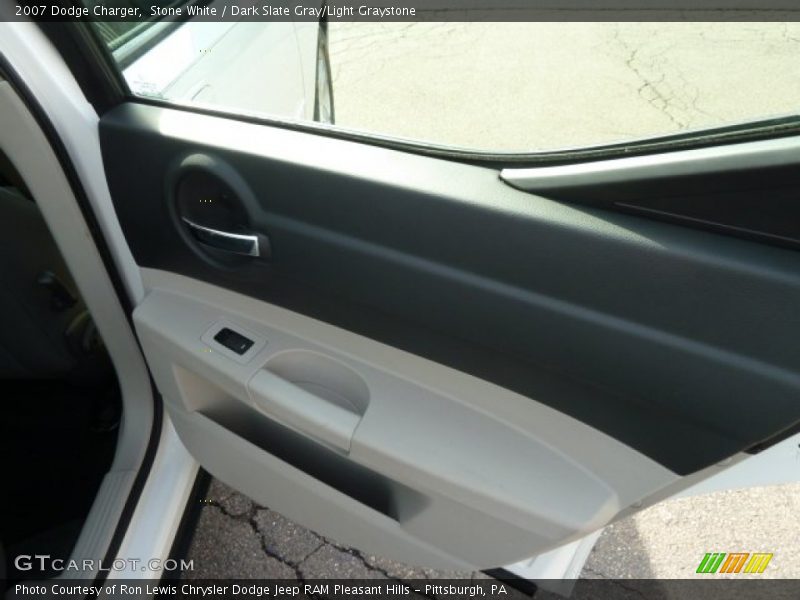 Stone White / Dark Slate Gray/Light Graystone 2007 Dodge Charger