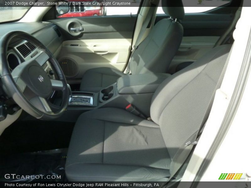 Stone White / Dark Slate Gray/Light Graystone 2007 Dodge Charger