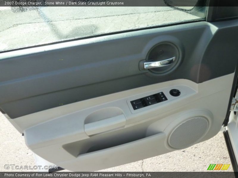 Stone White / Dark Slate Gray/Light Graystone 2007 Dodge Charger