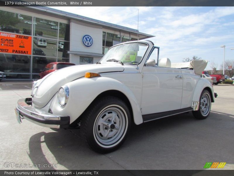 White / White 1979 Volkswagen Beetle Convertible