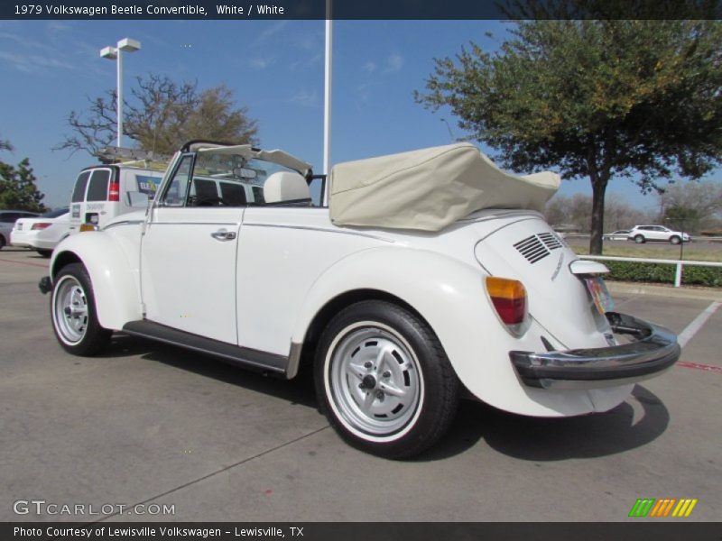 White / White 1979 Volkswagen Beetle Convertible