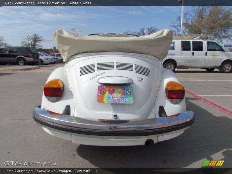White / White 1979 Volkswagen Beetle Convertible