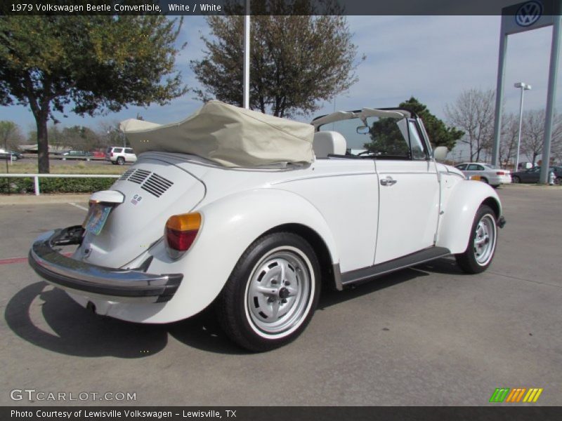 White / White 1979 Volkswagen Beetle Convertible