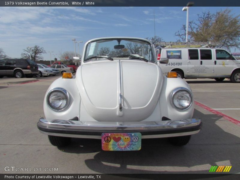 White / White 1979 Volkswagen Beetle Convertible