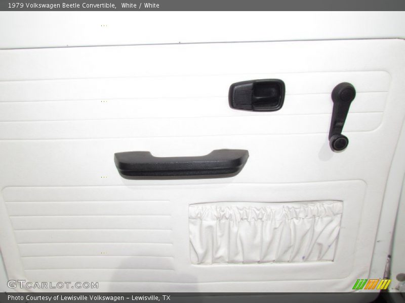 White / White 1979 Volkswagen Beetle Convertible