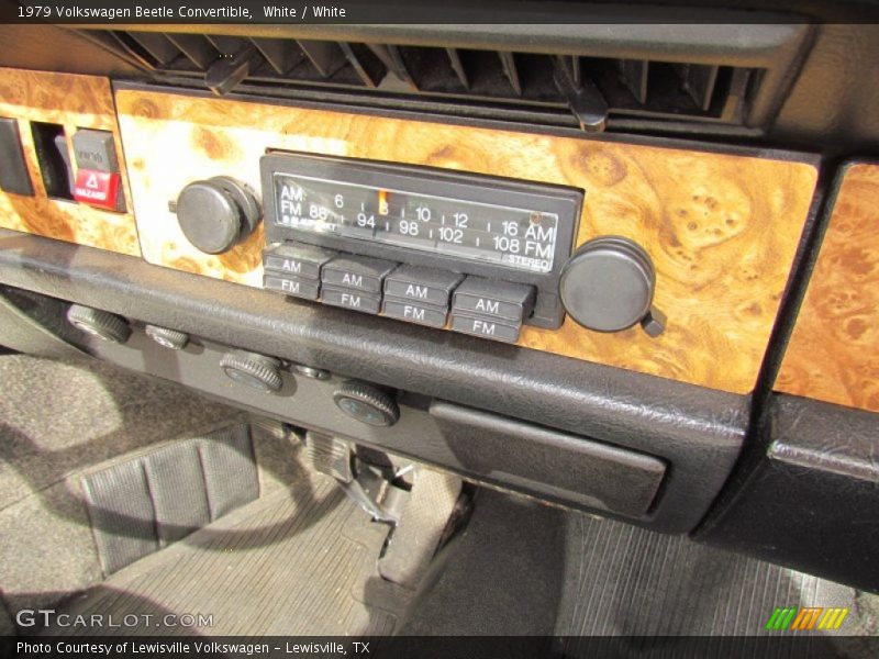 White / White 1979 Volkswagen Beetle Convertible