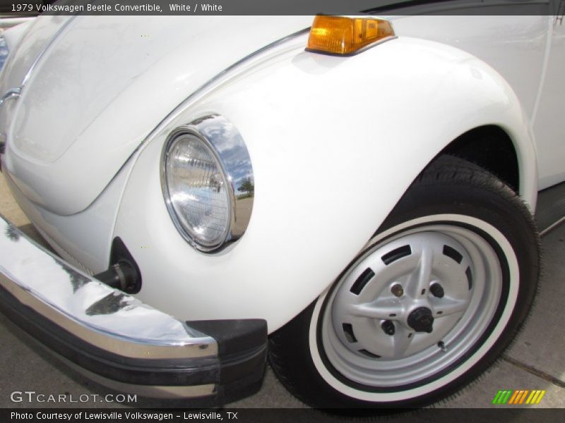 White / White 1979 Volkswagen Beetle Convertible